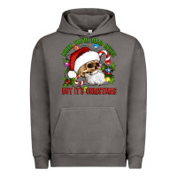 Pigment Tornado When You're Dead Inside But It's Christmas Hippie Skeleton Santa Urban Hoodie - Artiststas