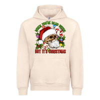 Sandshell When You're Dead Inside But It's Christmas Hippie Skeleton Santa Urban Hoodie - Artiststas