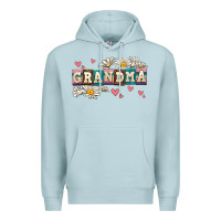 Blue Mist daisy grandma Premium Hoodie - AdoDesignShop