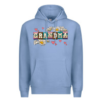 Colony Blue daisy grandma Premium Hoodie - AdoDesignShop