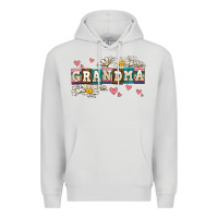 Dove Grey daisy grandma Premium Hoodie - AdoDesignShop