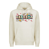 Oatmeal Heather daisy grandma Premium Hoodie - AdoDesignShop