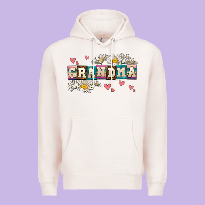 Daisy Grandma Premium Hoodie Designed By Adodesignshop
