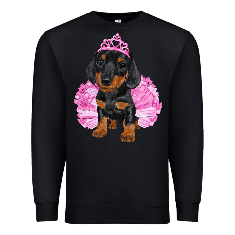 Balerina Dachshund With Tutu Premium Sweatshirt by RanaPortraitStore | Teevron