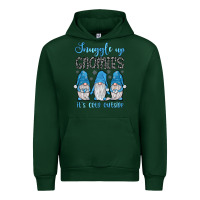 Forest Green snuggle up gnomies it's cold outside Urban Hoodie - JahusDesignShop