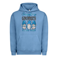 Pigment Pebble Blue snuggle up gnomies it's cold outside Urban Hoodie - JahusDesignShop