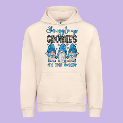Snuggle Up Gnomies It's Cold Outside Urban Hoodie Designed By Jahusdesignshop