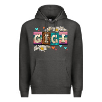 Charcoal Heather daisy gıgı Premium Hoodie - AdoDesignShop