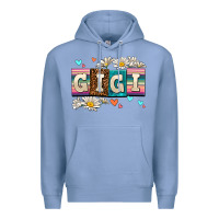 Colony Blue daisy gıgı Premium Hoodie - AdoDesignShop