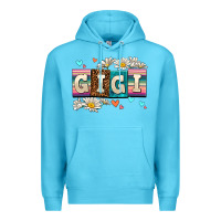 Ocean Blue daisy gıgı Premium Hoodie - AdoDesignShop