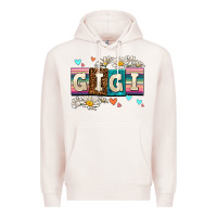 Pale Pink daisy gıgı Premium Hoodie - AdoDesignShop