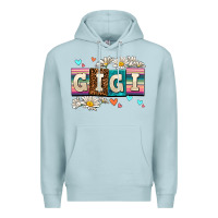 Blue Mist daisy gıgı Premium Hoodie - AdoDesignShop