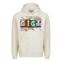 Oatmeal Heather daisy gıgı Premium Hoodie - AdoDesignShop