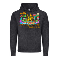 Vintage Black with god all things are possible summer Vintage Hoodie - AdoDesignShop