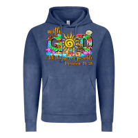 Vintage Denim with god all things are possible summer Vintage Hoodie - AdoDesignShop