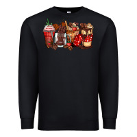 Black hot chocolate coffee cups Premium Sweatshirt - Zillion Design Studio
