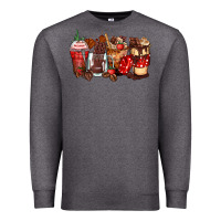 Charcoal Heather hot chocolate coffee cups Premium Sweatshirt - Zillion Design Studio