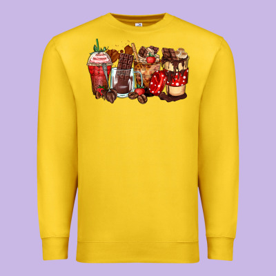 Premium Sweatshirt hot chocolate coffee cups