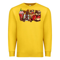 Lemon hot chocolate coffee cups Premium Sweatshirt - Zillion Design Studio