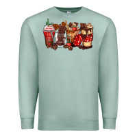 Seafoam hot chocolate coffee cups Premium Sweatshirt - Zillion Design Studio