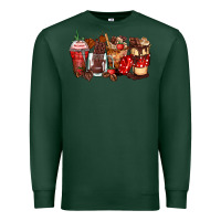 Sports Green hot chocolate coffee cups Premium Sweatshirt - Zillion Design Studio