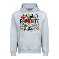 Heather Grey santa's favorite educational assistant Urban Hoodie - AdoDesignShop
