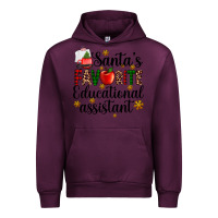 Mauve Wine santa's favorite educational assistant Urban Hoodie - AdoDesignShop