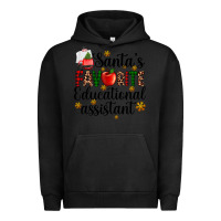 Pigment Black santa's favorite educational assistant Urban Hoodie - AdoDesignShop