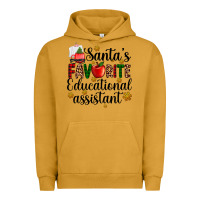 Pigment Peanut Butter santa's favorite educational assistant Urban Hoodie - AdoDesignShop