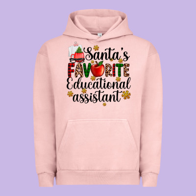 Santa's Favorite Educational Assistant Urban Hoodie Designed By Adodesignshop