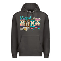 Smoke daisy blessed mama Premium Hoodie - AdoDesignShop