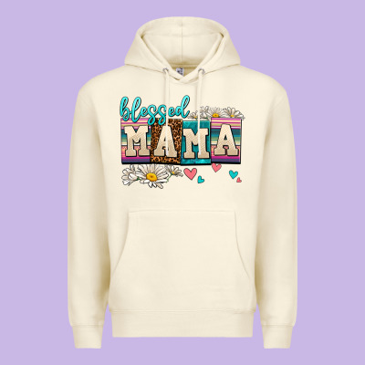 Daisy Blessed Mama Premium Hoodie Designed By Adodesignshop