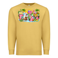 Antique Gold beach summer coffee cups Premium Sweatshirt - Zillion Design Studio