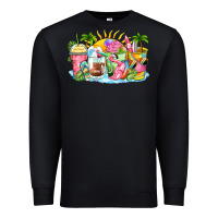 Black beach summer coffee cups Premium Sweatshirt - Zillion Design Studio