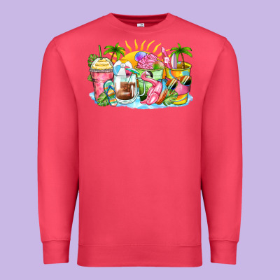 Premium Sweatshirt beach summer coffee cups
