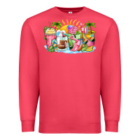 Cardinal beach summer coffee cups Premium Sweatshirt - Zillion Design Studio