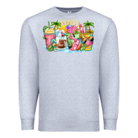 Heather Grey beach summer coffee cups Premium Sweatshirt - Zillion Design Studio