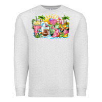 Oatmeal Heather beach summer coffee cups Premium Sweatshirt - Zillion Design Studio