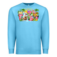 Ocean Blue beach summer coffee cups Premium Sweatshirt - Zillion Design Studio