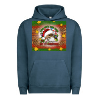 Pigment Midnight Navy when you're dead inside but it's christmas Urban Hoodie - Artiststas