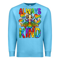 Ocean Blue always bee kind pride lgbtq Premium Sweatshirt - texasbilliewilder