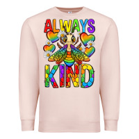 Pale Pink always bee kind pride lgbtq Premium Sweatshirt - texasbilliewilder