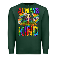 Sports Green always bee kind pride lgbtq Premium Sweatshirt - texasbilliewilder