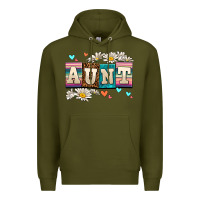 Army Green daisy aunt Premium Hoodie - AdoDesignShop