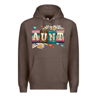Coffee daisy aunt Premium Hoodie - AdoDesignShop