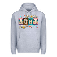 Heather Grey daisy aunt Premium Hoodie - AdoDesignShop