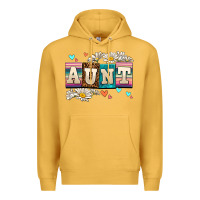 Mustard daisy aunt Premium Hoodie - AdoDesignShop