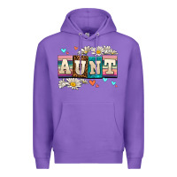 Purple daisy aunt Premium Hoodie - AdoDesignShop