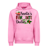 Fuchsia Pink santa's favorite doctor Urban Hoodie - AdoDesignShop