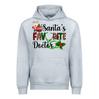 Heather Grey santa's favorite doctor Urban Hoodie - AdoDesignShop
